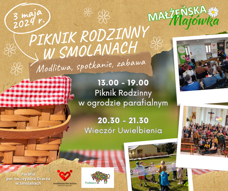 Piknik rodzinny w ramach Majówki Małżeńskiej w Smolanach